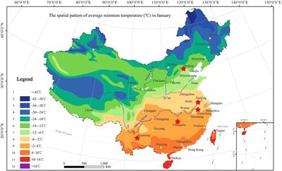 Overwintering performance of bamboo leaves, and establishment of mathematical model for the distribution and introduction prediction of bamboos